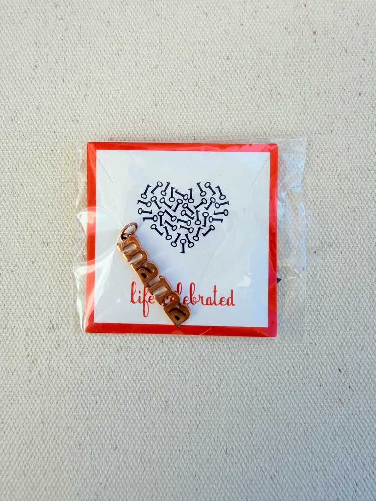 *Keep-It Mama Necklace Charm* Retired Keep Collective Rose Gold